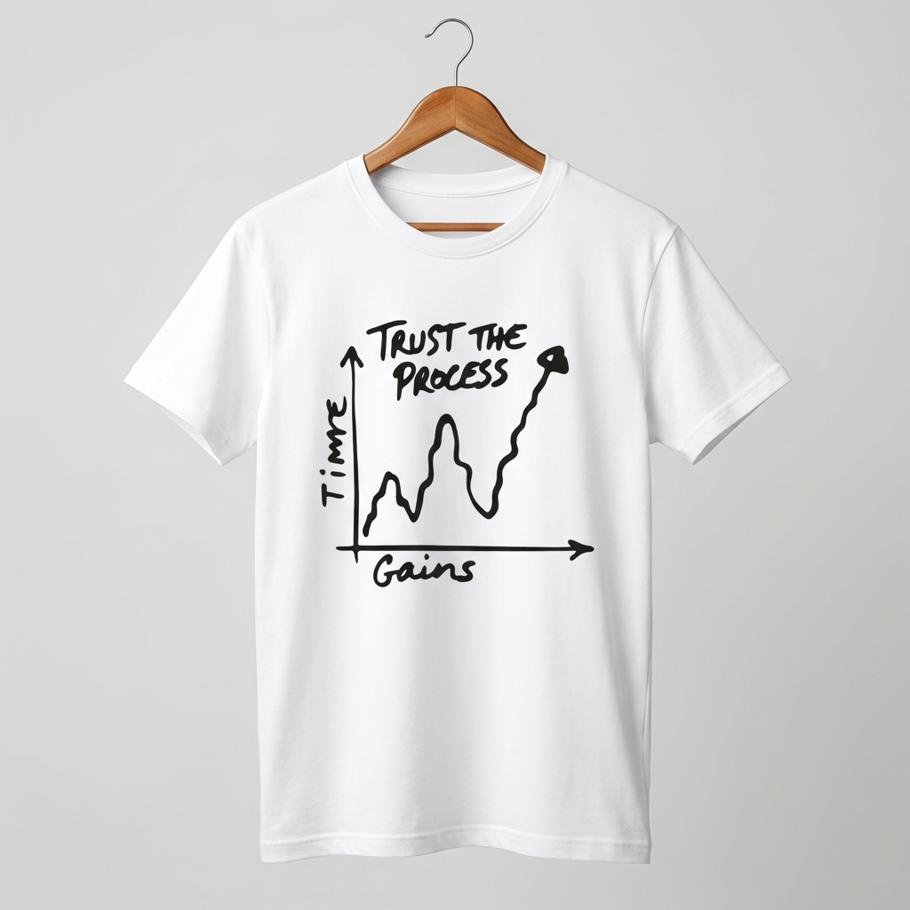 Trust The Process Graphic T-Shirt | Motivational Growth Mindset Tee - Men's