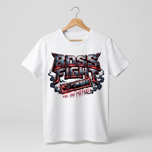 Boss Fight Oversized T-Shirt | Epic Gaming Battle Tee - Women's