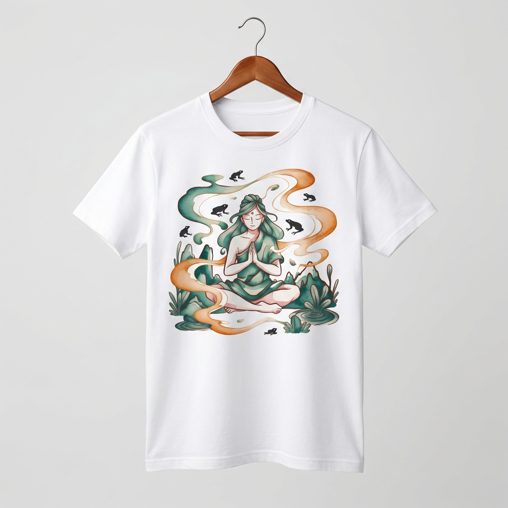 Zen Lady Oversized T-Shirt | Feminine Meditation Spiritual Tee - Men's
