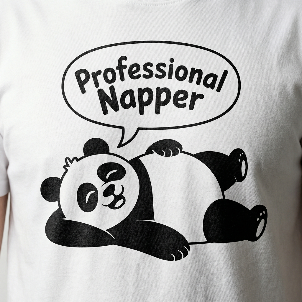 Professional Napper Panda T-Shirt | Funny Sleeping Panda Tee – Men's