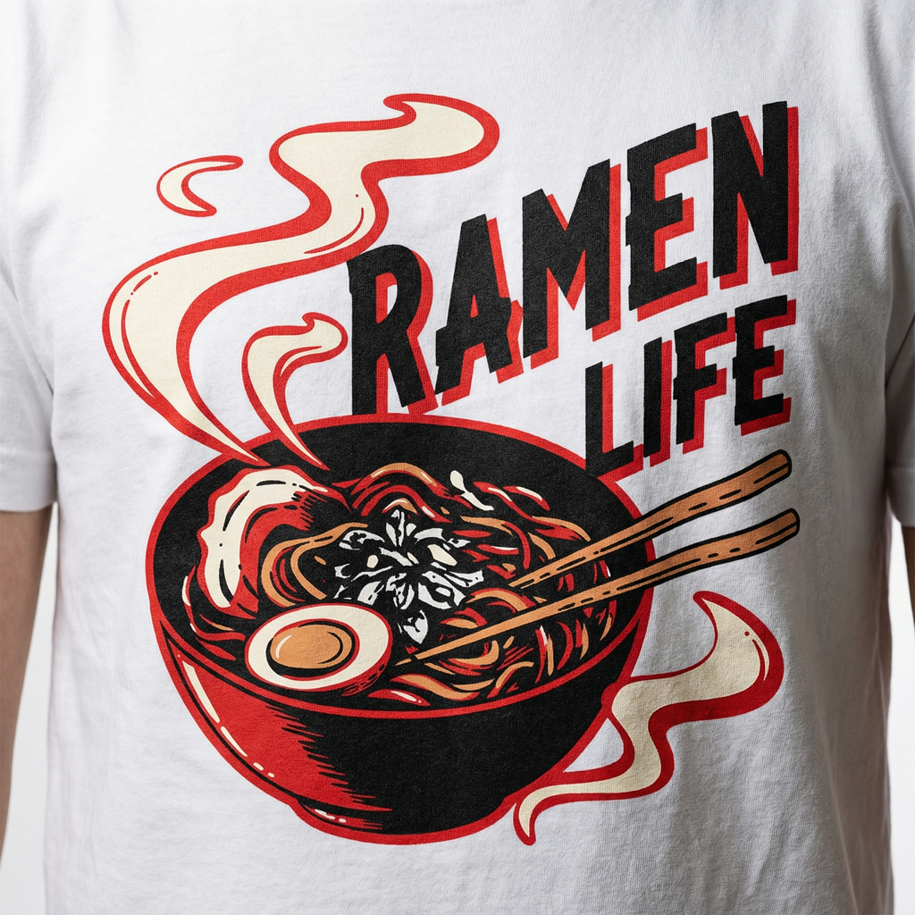 Ramen Life T-Shirt | Bold Noodle Bowl Graphic Tee – Men's