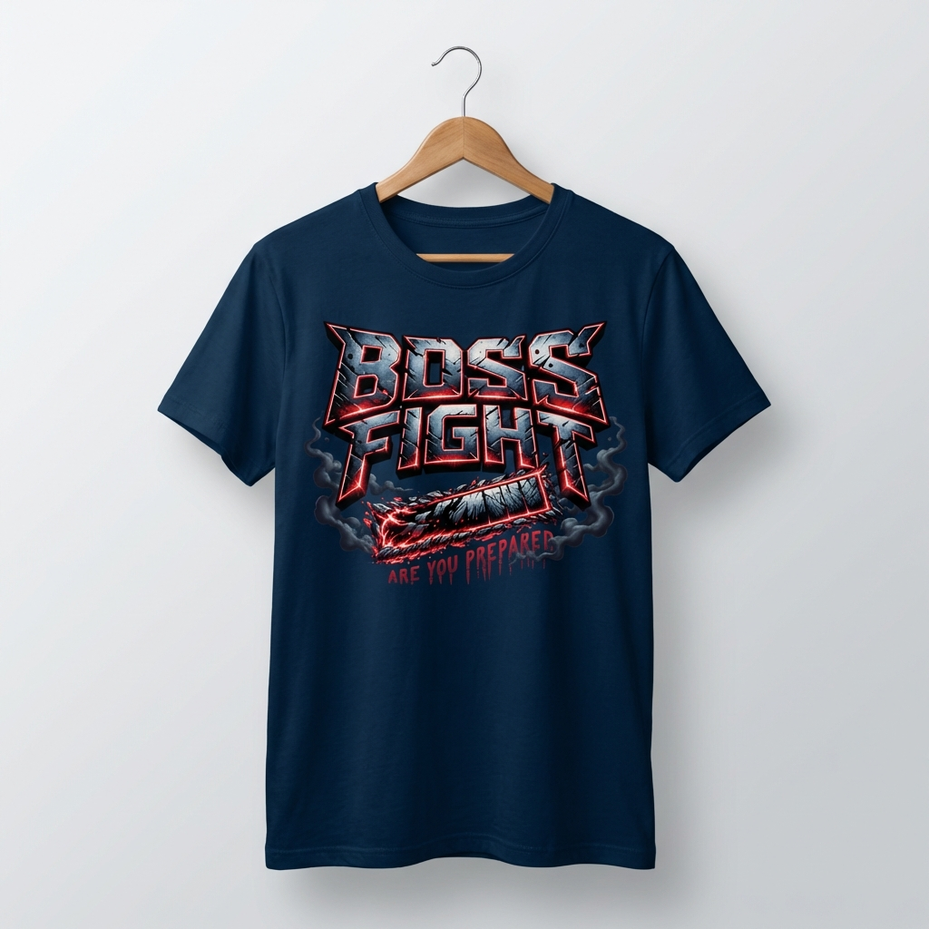 Boss Fight Graphic T-Shirt | Epic Gaming Battle Tee - Women's