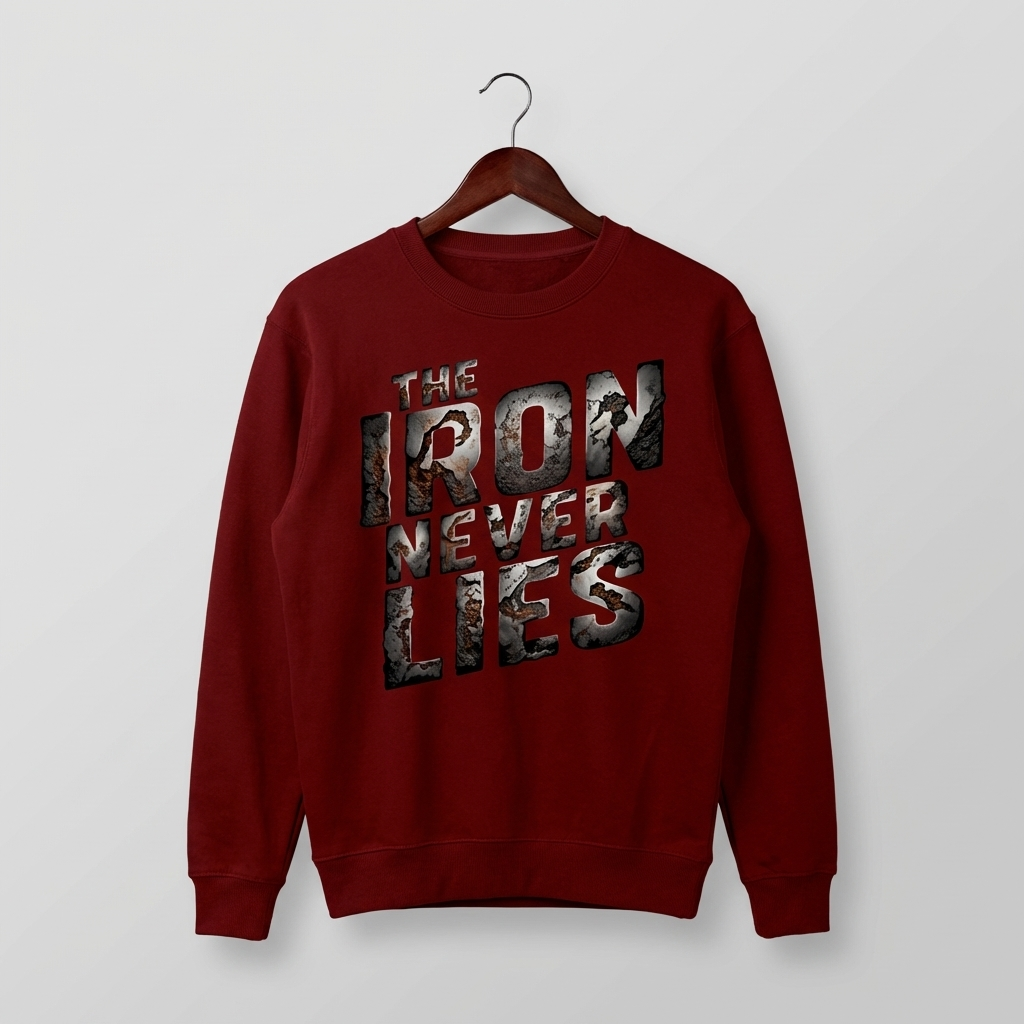 Iron Never Lies Graphic Sweatshirt | Gym Strength Motivation - Women's