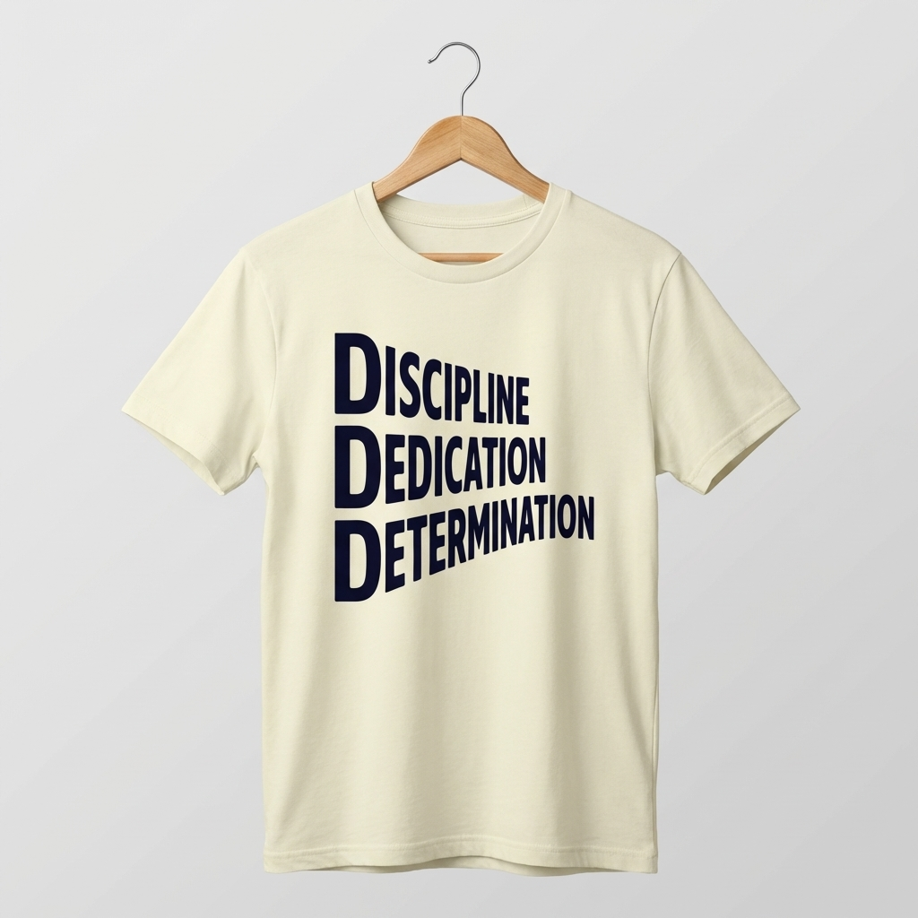 DDD Oversized T-Shirt | Dare Dream Dominate Motivation Tee - Men's