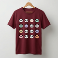 Panda Emoji Grid T-Shirt | Cute Panda Faces Collection Tee – Men's