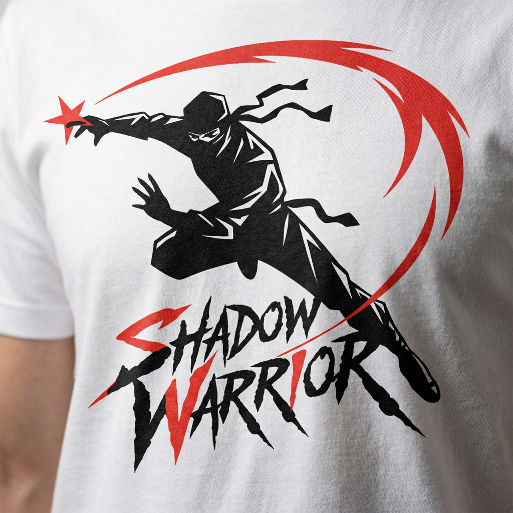 Shadow Warrior T-Shirt | Ninja Action Graphic Tee – Men's
