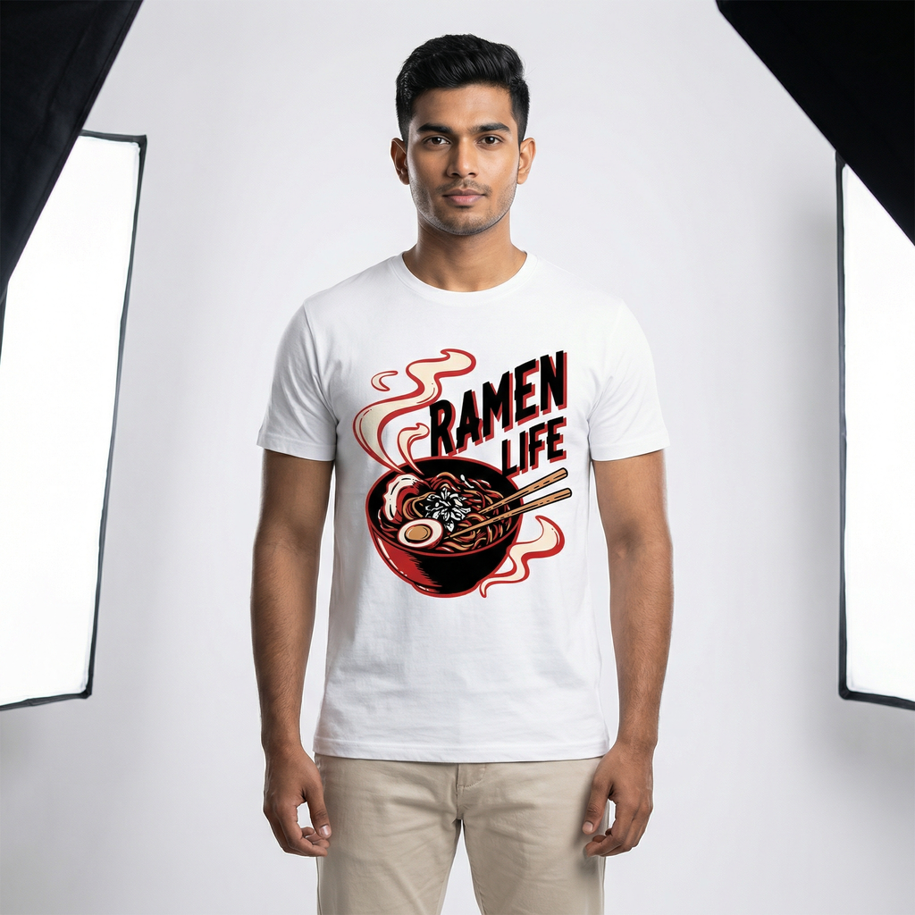 Ramen Life T-Shirt | Bold Noodle Bowl Graphic Tee – Men's