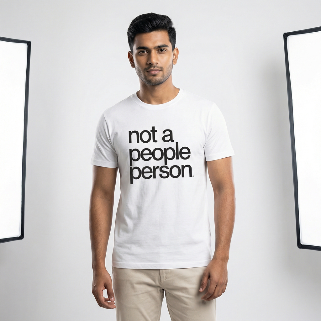 Not A People Person T-Shirt | Minimalist Introvert Tee – Men's