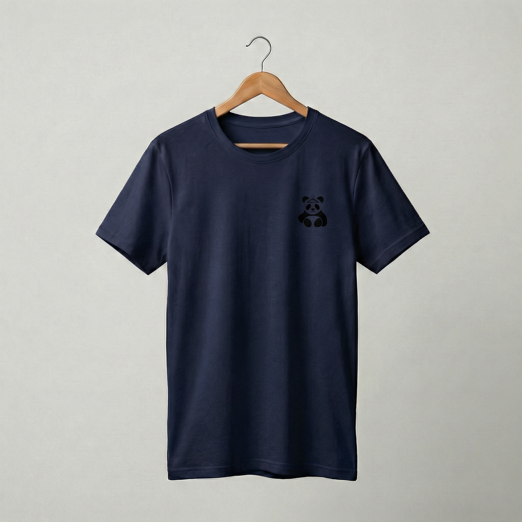 DressPanda Plain Logo T-Shirt | Minimalist Panda Logo Tee | Women's
