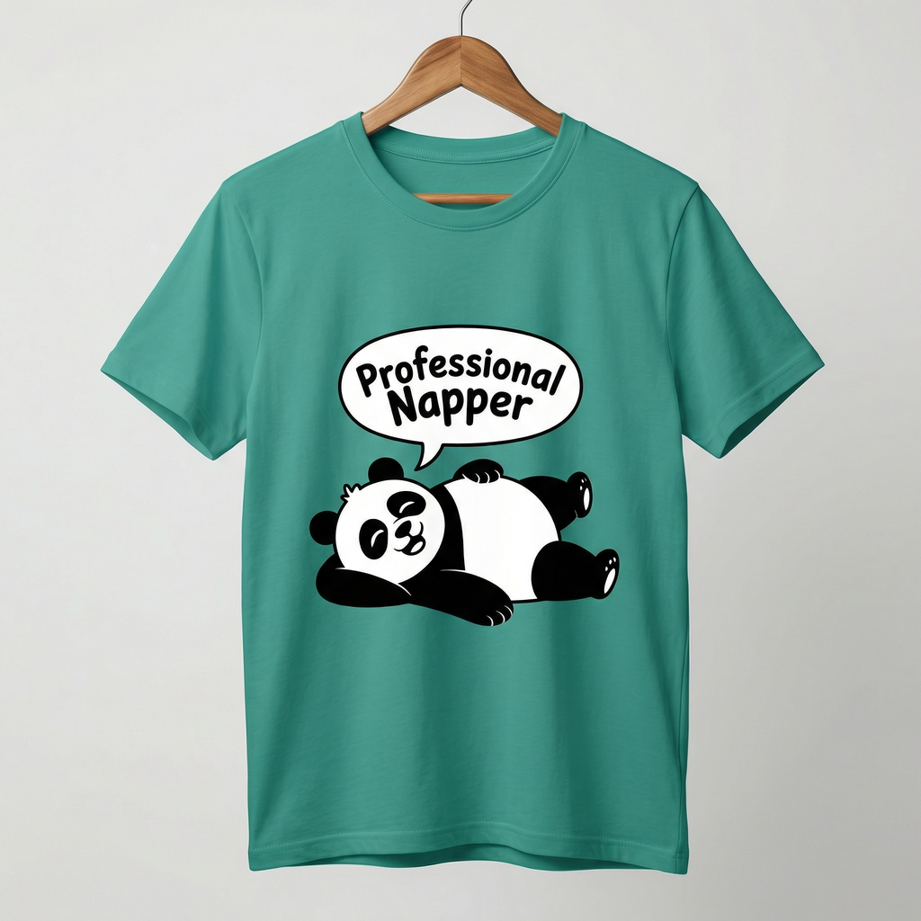 Professional Napper Panda T-Shirt | Funny Sleeping Panda Tee – Men's