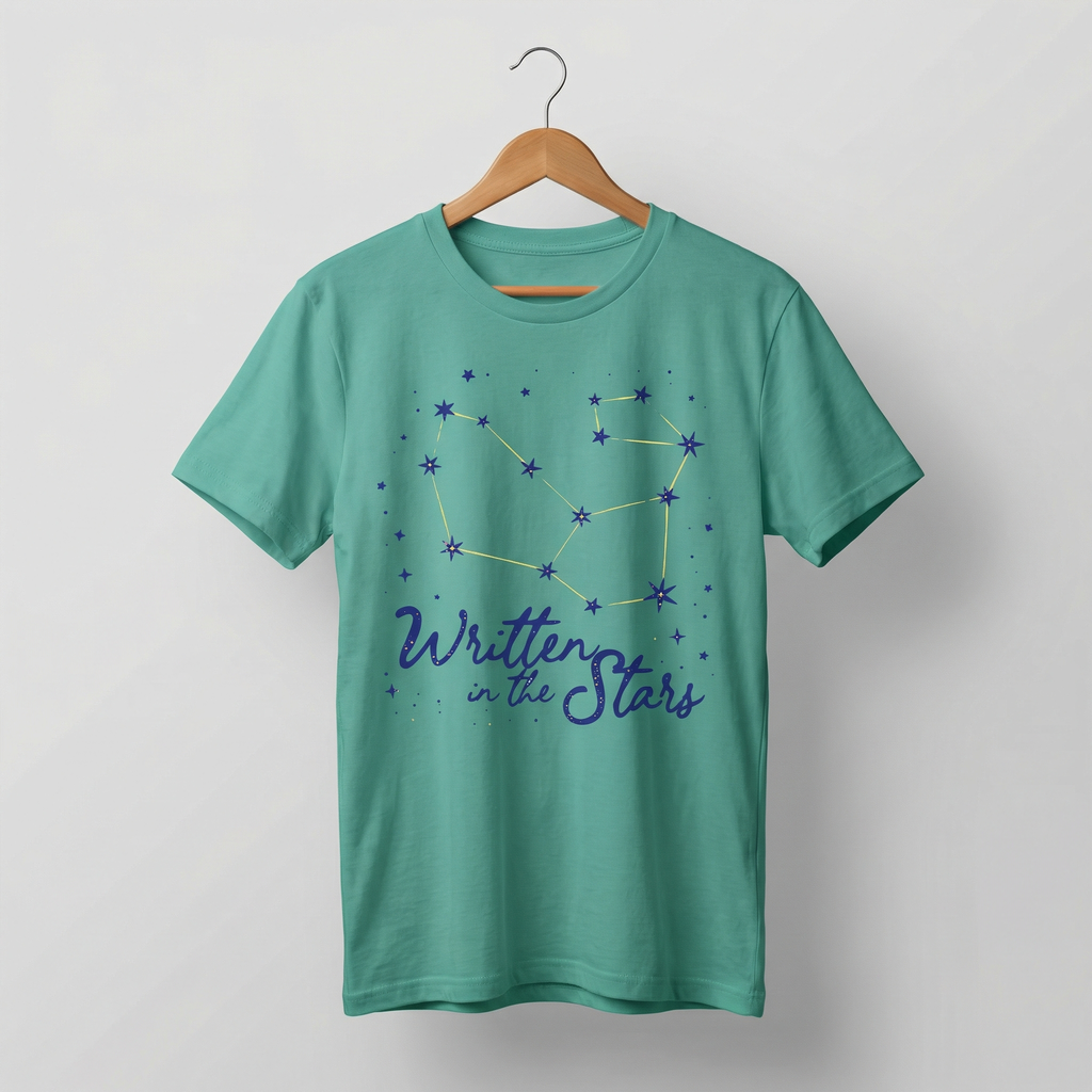 Written In The Stars T-Shirt | Celestial Typography Tee – Women's