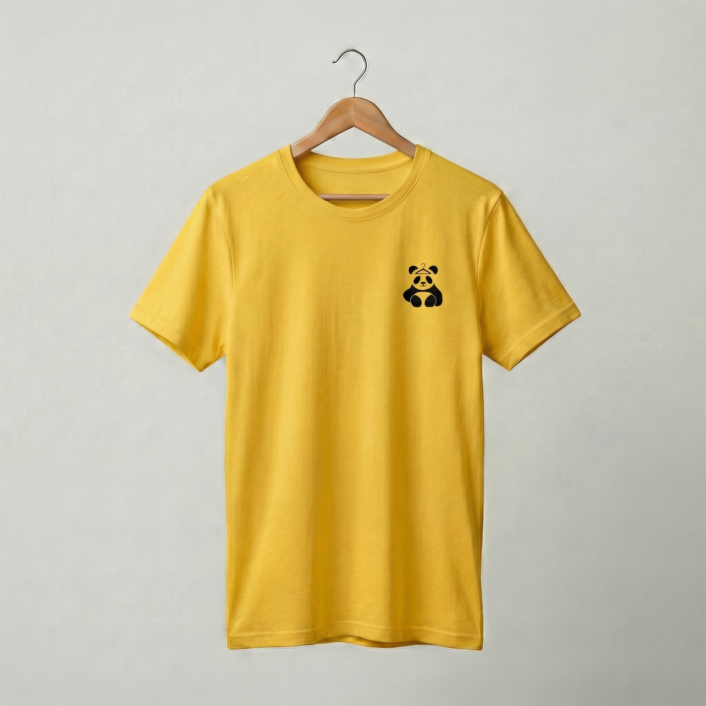DressPanda Plain Logo T-Shirt | Minimalist Panda Logo Tee | Women's