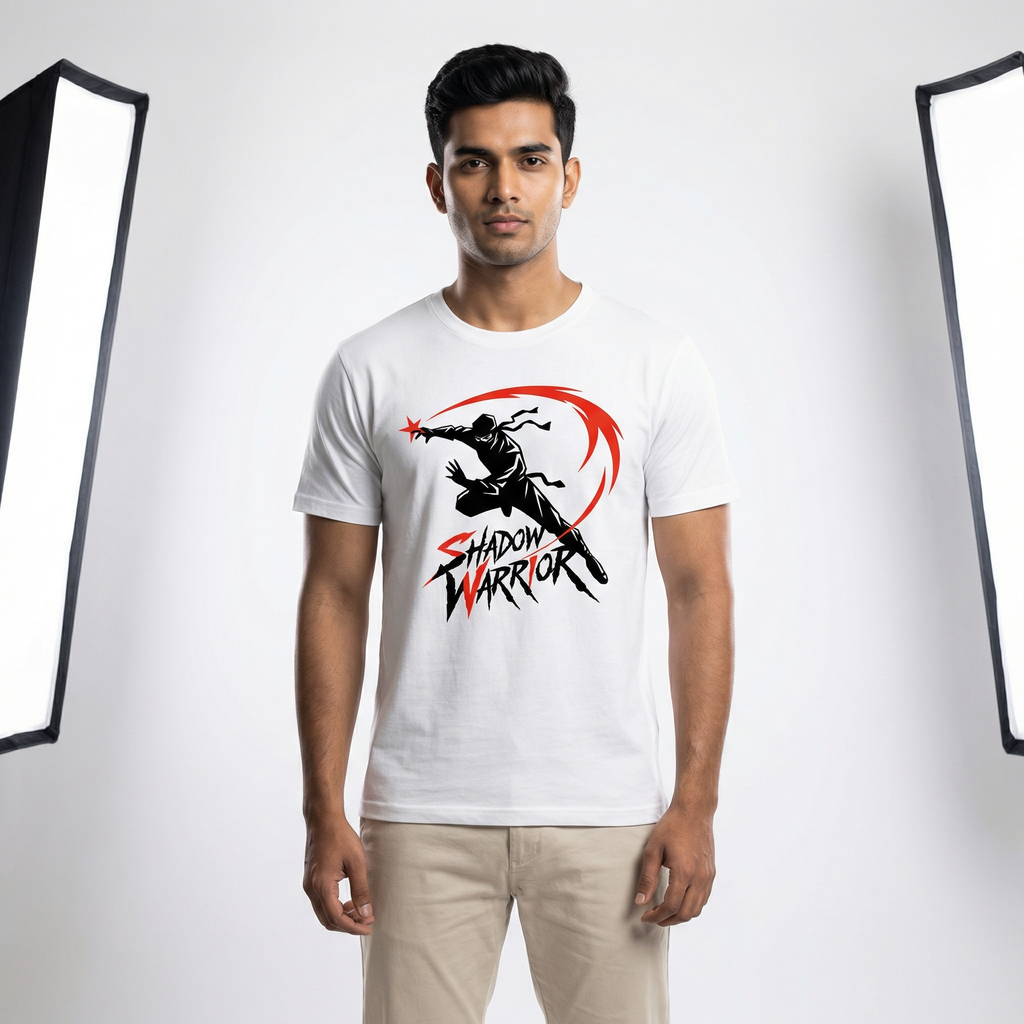 Shadow Warrior T-Shirt | Ninja Action Graphic Tee – Men's