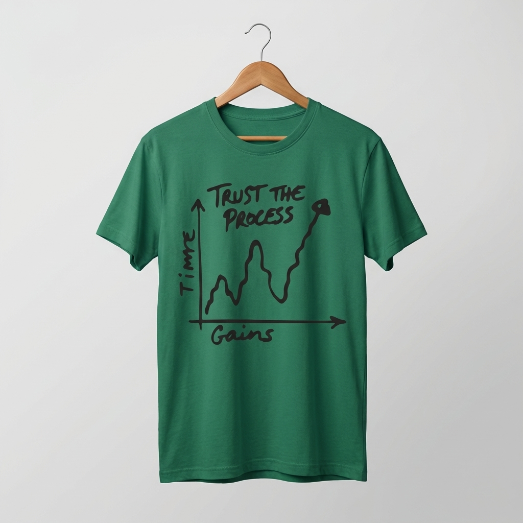 Trust The Process Graphic T-Shirt | Motivational Growth Mindset Tee - Men's