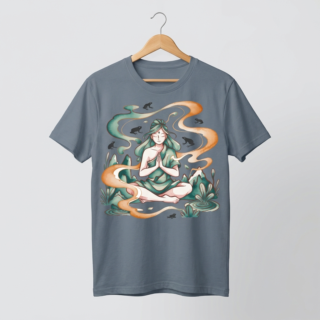 Zen Lady Oversized T-Shirt | Feminine Meditation Spiritual Tee - Men's