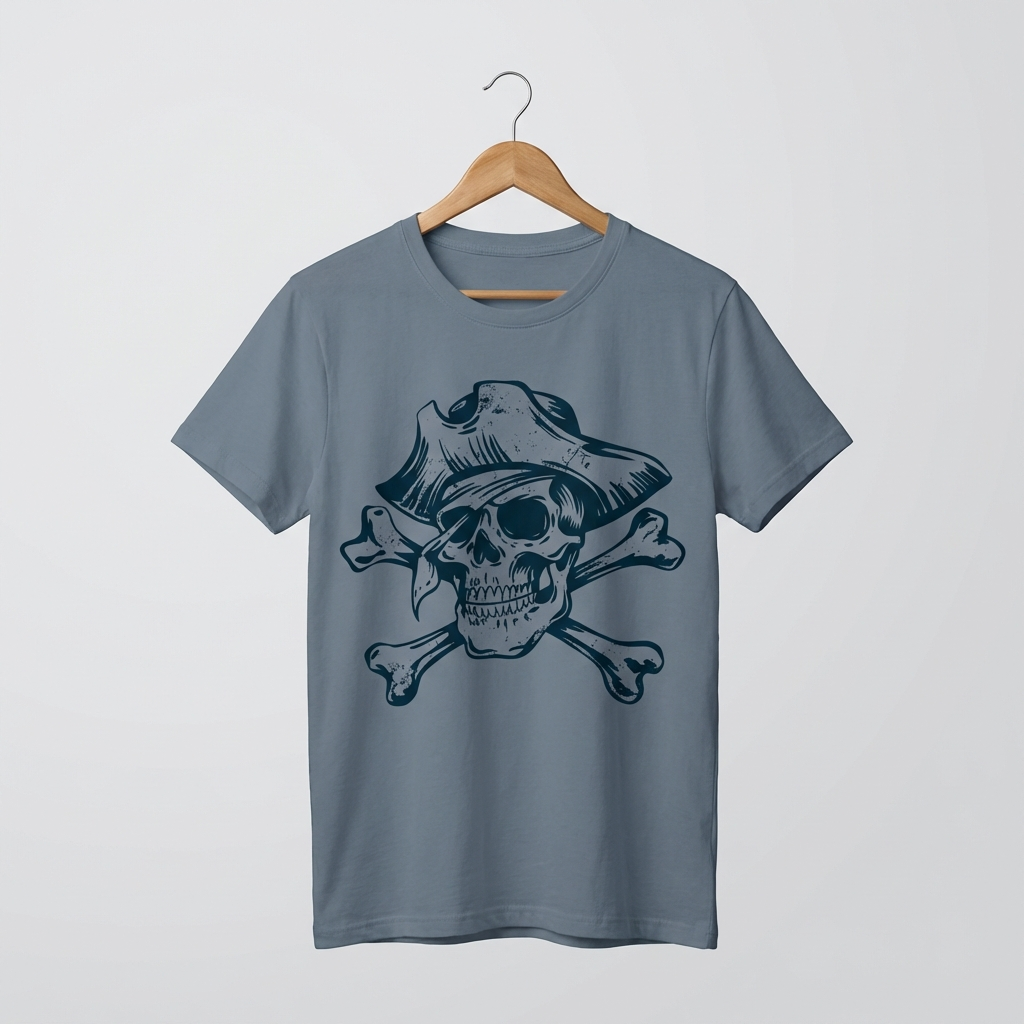 Skull Oversized T-Shirt | Bold Classic Skull Art Tee - Men's