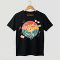 Good Vibes Only Retro Circle T-Shirt | Positive Energy Tee – Men's