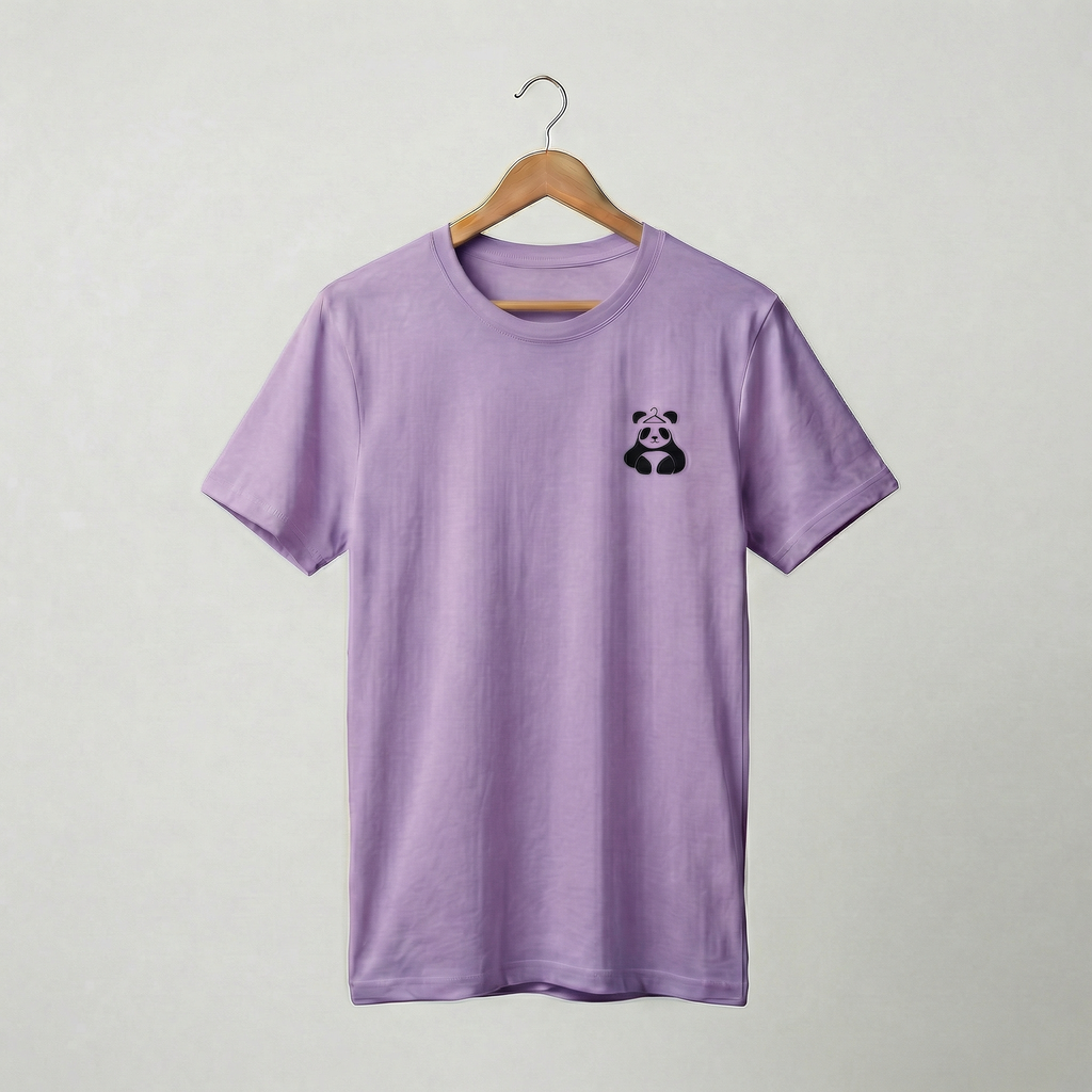 DressPanda Plain Logo T-Shirt | Minimalist Panda Logo Tee | Women's