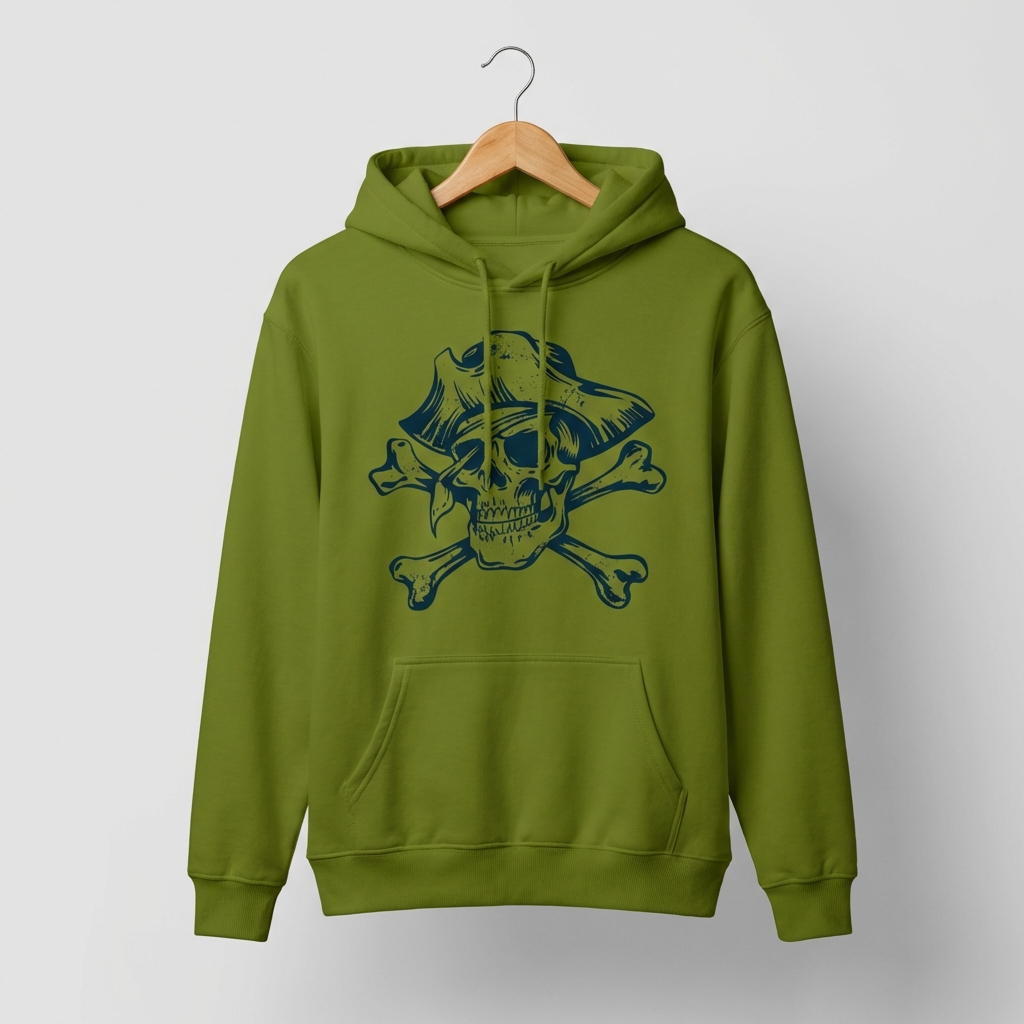 Skull Graphic Hoodie | Bold Classic Skull Art - Men's