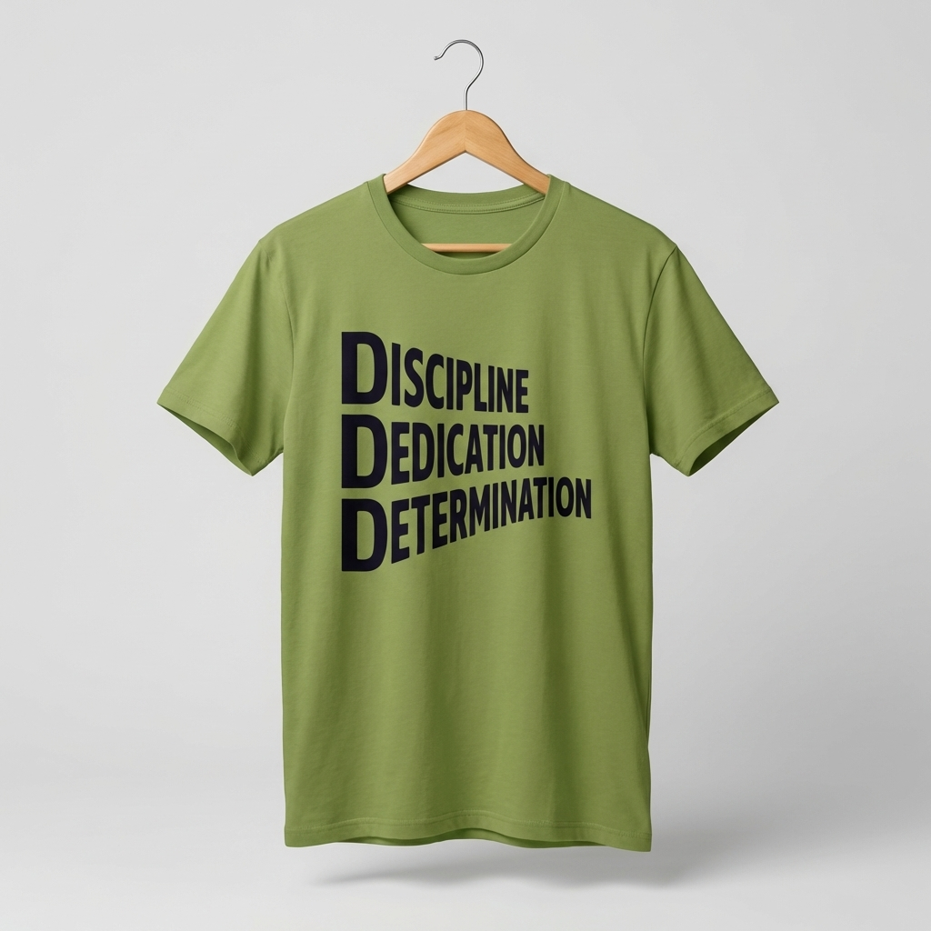 DDD Oversized T-Shirt | Dare Dream Dominate Motivation Tee - Men's