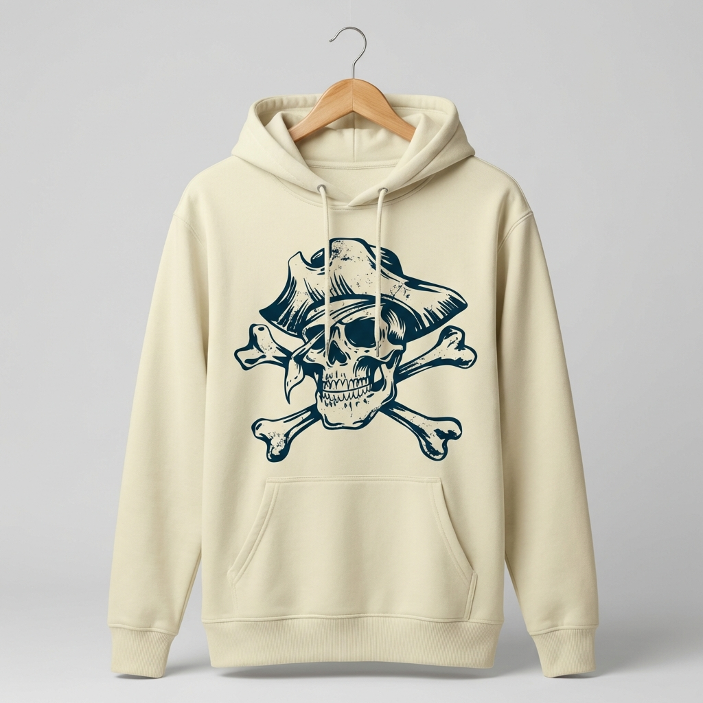 Skull Graphic Hoodie | Bold Classic Skull Art - Men's