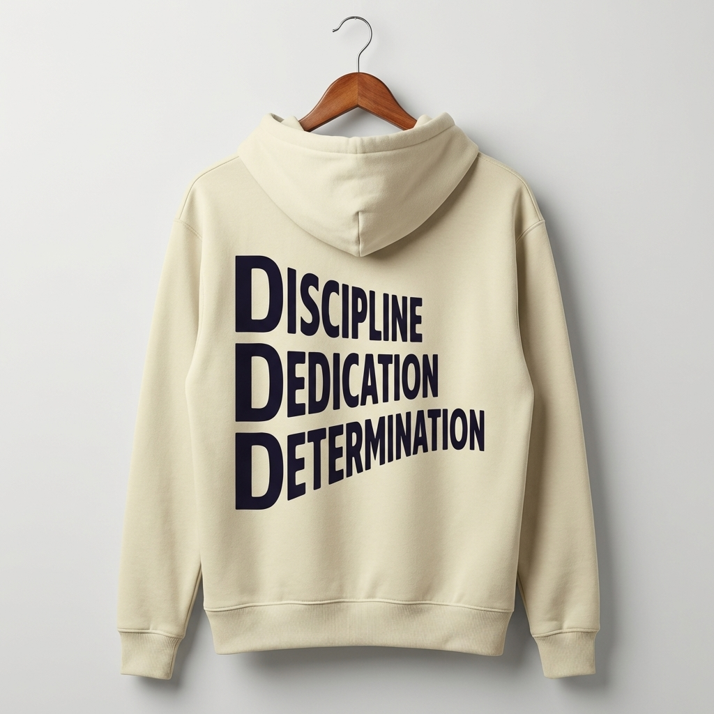 DDD Graphic Hoodie | Dare Dream Dominate Motivation - Men's
