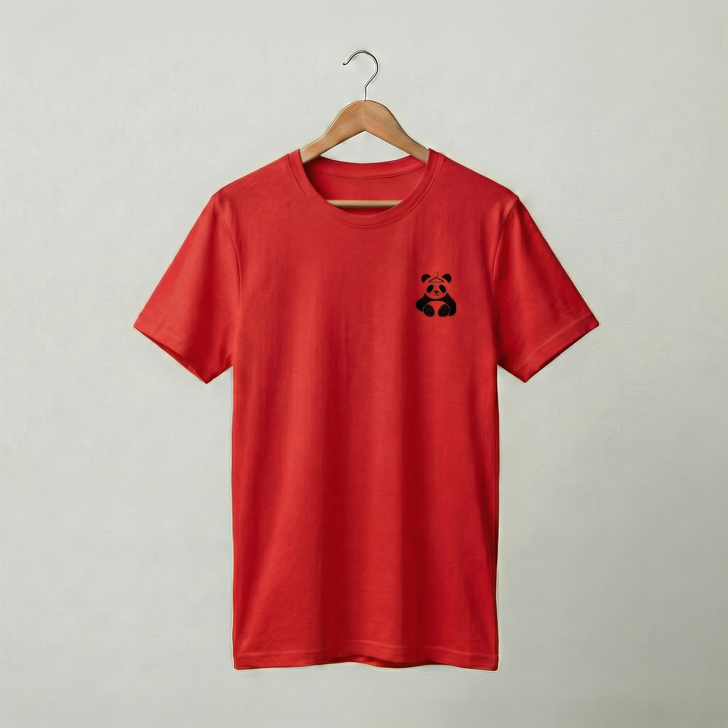 DressPanda Plain Logo T-Shirt | Minimalist Panda Logo Tee | Women's