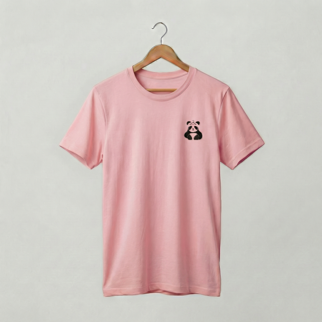 DressPanda Plain Logo T-Shirt | Minimalist Panda Logo Tee | Women's