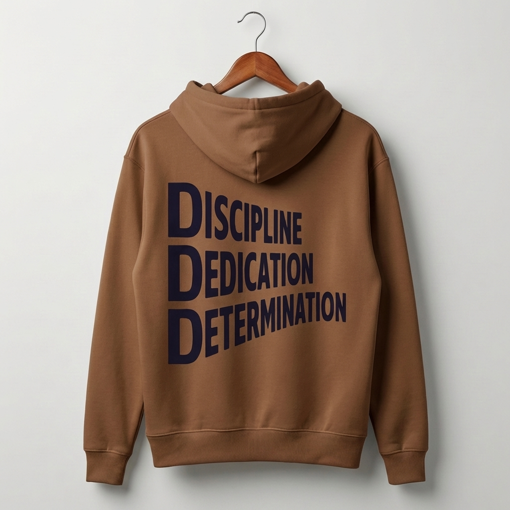 DDD Graphic Hoodie | Dare Dream Dominate Motivation - Men's