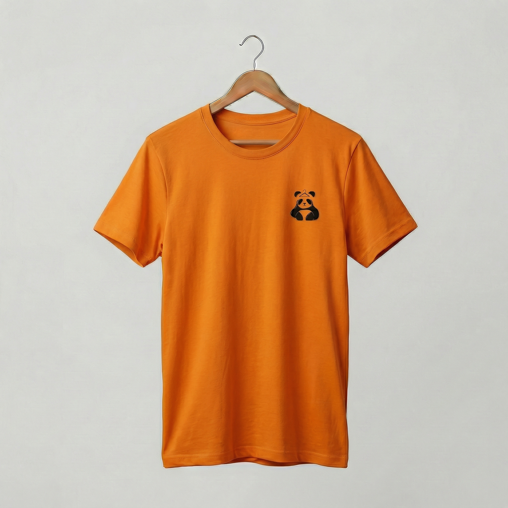 DressPanda Plain Logo T-Shirt | Minimalist Panda Logo Tee | Women's