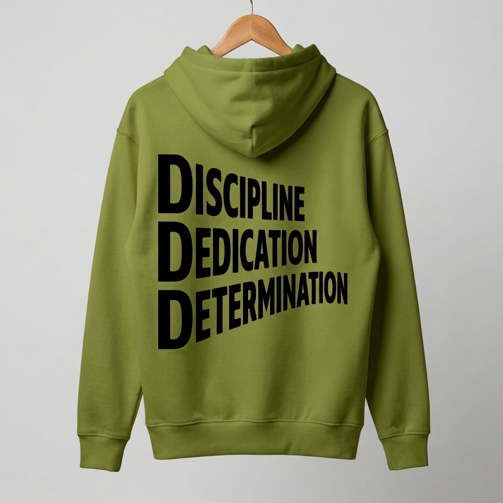DDD Graphic Hoodie | Dare Dream Dominate Motivation - Men's