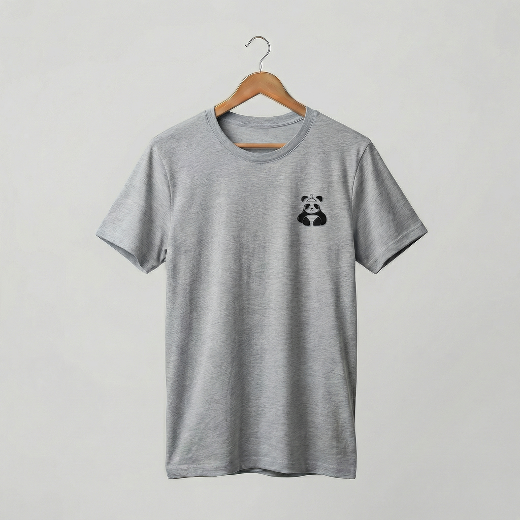 DressPanda Plain Logo T-Shirt | Minimalist Panda Logo Tee | Women's
