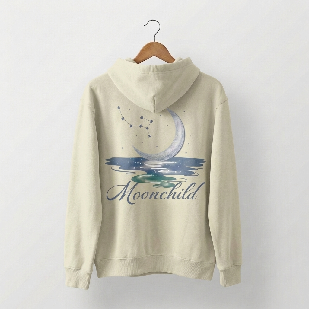 Moon Child Graphic Hoodie | Celestial Mystical Night - Men's